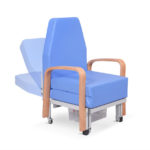 Łóżko-fotel szpitalny dla rodzica Bożenka z podłokietnikami