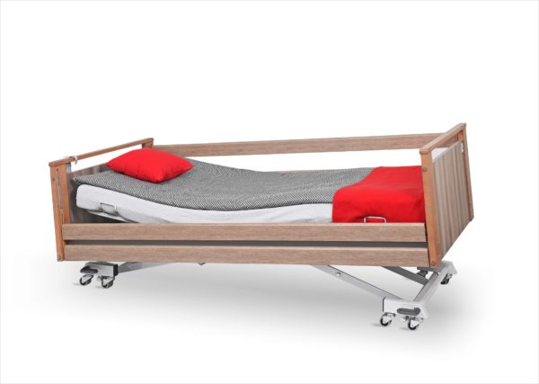 Łóżko rehabilitacyjne Darion w obudowie drewnianej