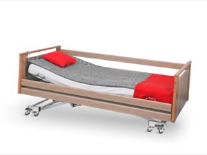 Łóżko rehabilitacyjne Darion w obudowie drewnianej