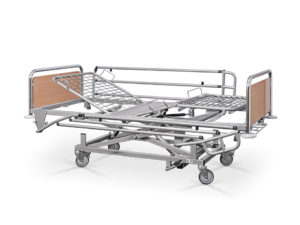 Łóżko rehabilitacyjne szpitalne AH/3S z barierkami bocznymi
