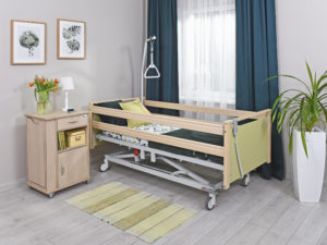 Krankenhaus-Rehabilitationsbett A-63S/T mit Holzverkleidung – Bild 9