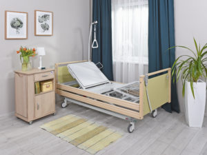 Krankenhaus-Rehabilitationsbett A-63S/T mit Holzverkleidung – Bild 11