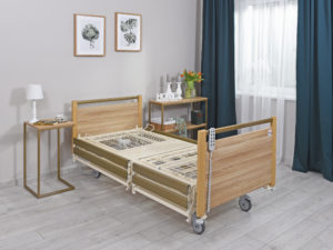 Krankenhaus-Rehabilitationsbett A-63S/T mit Holzverkleidung – Bild 6