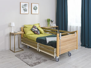 Krankenhaus-Rehabilitationsbett A-63S/T mit Holzverkleidung – Bild 2