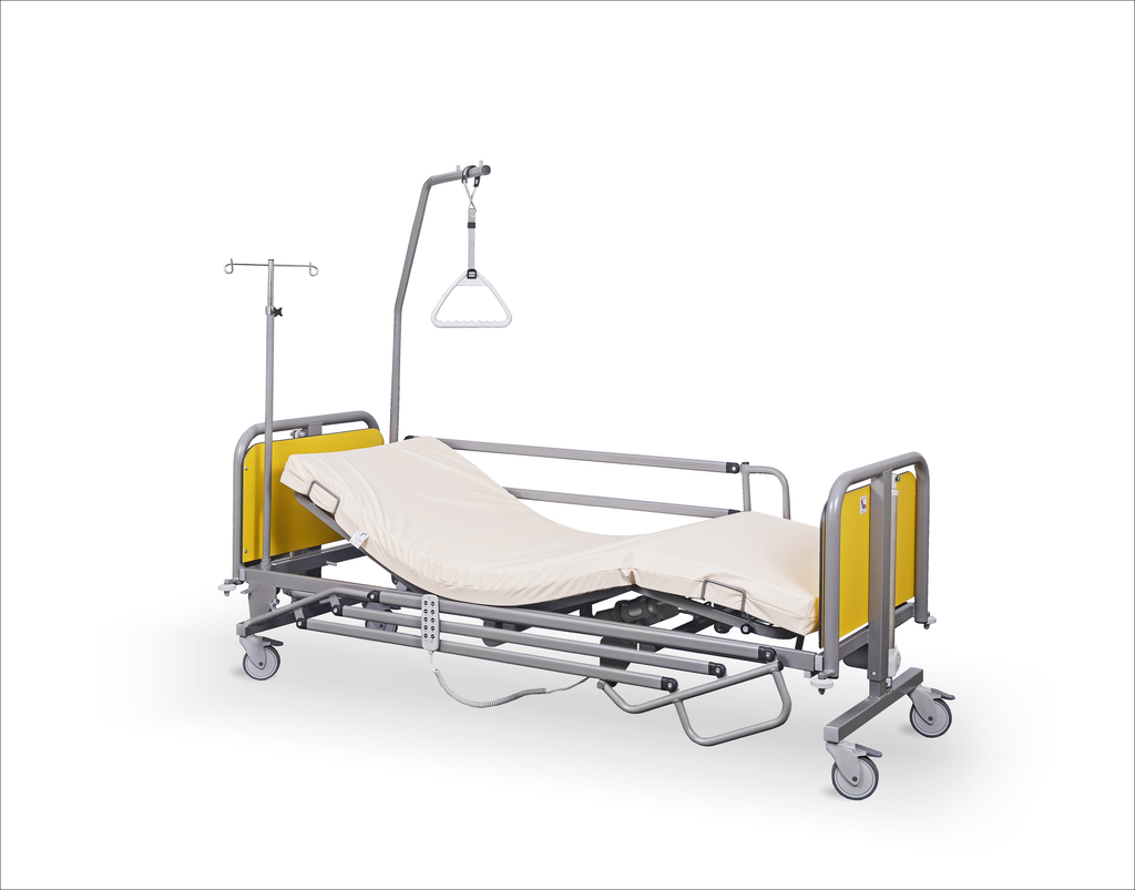 Łóżko rehabilitacyjne szpitalne elektryczne Frater z wyposażeniem