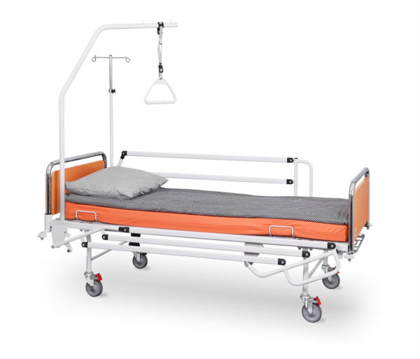 Łóżko rehabilitacyjne szpitalne A4/G z wyposażeniem