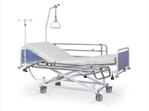 Łóżko rehabilitacyjne szpitalne elektryczne A z wyposażeniem
