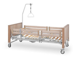 ŁÓŻKO REHABILITACYJNE B1/3S Z DZIELONYMI BARIERKAMI - obrazek 8
