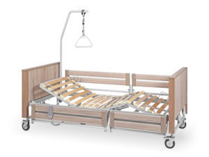 ŁÓŻKO REHABILITACYJNE B1/3S Z DZIELONYMI BARIERKAMI - obrazek 7