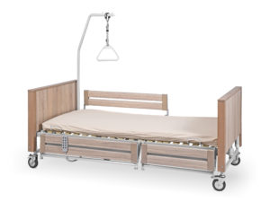ŁÓŻKO REHABILITACYJNE B1/3S Z DZIELONYMI BARIERKAMI - obrazek 9