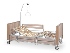 ŁÓŻKO REHABILITACYJNE B1/3S Z DZIELONYMI BARIERKAMI - obrazek 10